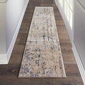 Addie Abstract Modern Machine Woven Area Rug in Beige/Gray